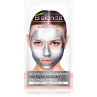 Bielenda Metallic Masks Silver Detox детоксикираща почистваща маска за смесена и мазна кожа 8 гр.