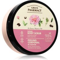 Green Pharmacy Damask Rose & Shea Butter Body Scrub цукровий пілінг для тіла 200 мл