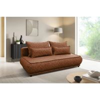MID.YOU ROZKLADACIA POHOVKA, textil, hrdzavá