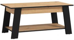 Konferenčný stolík ruth - dub artisan/čierna