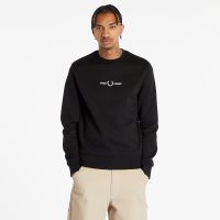 Bluza FRED PERRY Embroidered Sweatshirt Black M