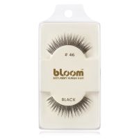 Bloom Natural künstliche Wimpern aus Naturhaar No. 46 (Black) 1 cm