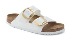 Birkenstock Arizona Big Buckle Birko-Flor Narrow Fit White Dámske - Sandále Birkenstock - Biela - 1019818-9 - Size: 9