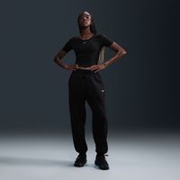 Nike Sportswear Phoenix Fleece Wmns High-Waisted Oversized Sweatpants Black - Dámske - Nohavice Nike - Čierne - FZ5996-010 - Veľkosť: XS