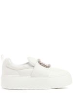 Puffy Choc Leather Sneakers