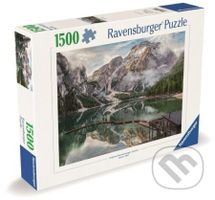 Jezero Braies, Itálie - puzzle z kategorie Přírodní scenérie