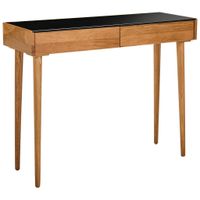 MID.YOU KONZOLOVÝ STOLÍK, dub, prírodná farba, čierna, 100/80/35 cm