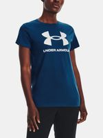 Under Armour UA W Sportstyle Logo SS Tricou Albastru