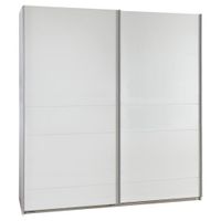 MID.YOU SKRIŇA S POS. DVER. – HOR.VED, biela, 180/198/64 cm