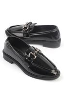 Capone Outfitters Women's Loafer with Metal Buckle