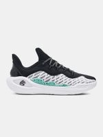 Under Armour CURRY 11 black and white sports sneakers