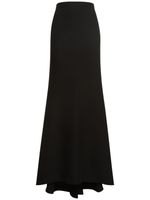 Silk Cady Long Column Tail Skirt