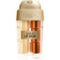 L’Oréal Paris Age Perfect Le Duo Serum ser de reîntinerire în două faze pentru strălucirea și netezirea pielii 15 ml