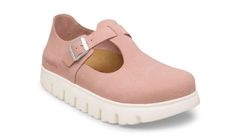 Birkenstock Paris Chunky Suede Leather Narrow Fit Pink Clay Žene - Sandale Birkenstock - Roza - 1031242-7.5 - Size: 7.5