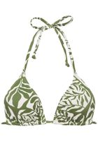 BUFFALO Bikini gornji dio  maslinasta / bijela