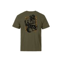 HORSEFEATHERS Tričko Blocks - burnt olive GREEN velikost M