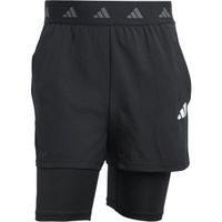 adidas GYM+ 2IN1 SHORT Мъжки спортни панталонки, черно, размер