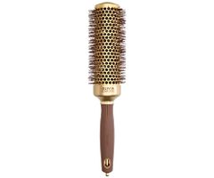 Okrúhla fúkacia kefa na vlasy Olivia Garden Expert Blowout Speed XL Gold  a  Brown - 45 mm (ID2171) + darček zadarmo