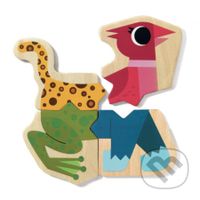 Drevené puzzle magnetky: Mixanimo - puzzle z kategorie Maxi dílky