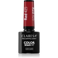 Claresa SoakOff UV/LED Color Rainbow Explosion gélový lak na nechty odtieň Red 425 5 g