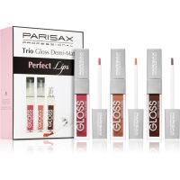 Parisax Perfect Lips Trio zestaw błyszczyków Demi-Mat