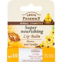 Green Pharmacy Honey Lip Balm odżywczy balsam do ust SPF 10 bez silikonów, parabenów i barwników 3.6 g