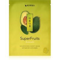 KORIKA SuperFruits Avocado - Nourishing Sheet Mask подхранваща платнена маска Avocado 25 гр.