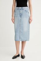 Levi's Rifľová sukňa Levi's HR BACK SLIT SKIRT