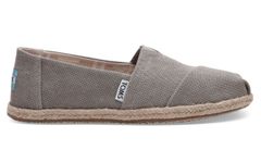 Toms Drizzle Grey Washed Canvas Alpargata