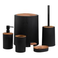 Novel SADA KOUPELNOVÝCH DOPLŇKŮ hnědá, černá