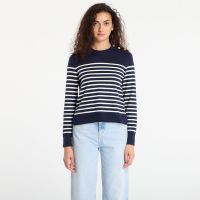 Sweter Tommy Hilfiger Co Jersey Mid Gg Ls Gold Btn Swt Navy/ White S