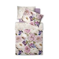 Fleuresse POSTEĽNÁ BIELIZEŇ, makosatén, lila, biela, magenta, hnedofialová, 220/200 cm