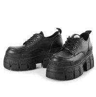 buty na platformie - GOSPHER - BUFFALO - 1622349-BLK 37