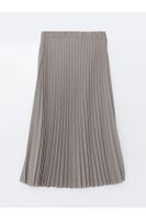 LC Waikiki LCW Women's Waist Zippered Plain Pleated Skirt