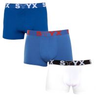3PACK pánské boxerky Styx sportovní guma nadrozměr vícebarevné (R9676861) 5XL