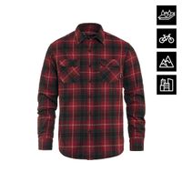 HORSEFEATHERS Vodoodpudivá technická košeľa Dough - redwood RED velikost L