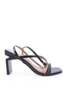 DGN K9001 Women's Flat Toe Cross-Band Heel Sandals