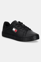Tommy Jeans sneakers din piele TJW LOGO SNEAKER ESS culoarea negru, EN0EN02703