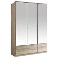 MID.YOU SKRIŇA S OTOČNÝMI DVERAMI, farba duba, 135/199/58 cm