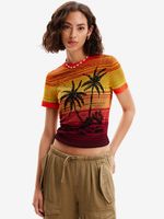 Desigual Dubai Tricou Portocaliu