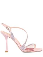 100mm I Love Vivier Crystal Sandals