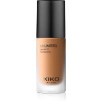 KIKO Milano Unlimited 24H Matte długotrwały podkład matujący z kwasem hialuronowym odcień 8 WR Warm Rose 30 ml