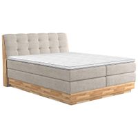 BOXSPRINGOVÁ POSTEĽ, 160/200 cm, krémová