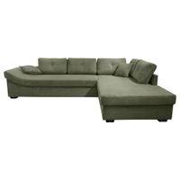 Carryhome ROHOVÁ SEDACIA SÚPRAVA, textil, šalviovozelená