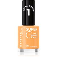 Rimmel Super Gel Gel-Lack für Fingernägel - keine UV/LED Lampe erforderlich Farbton 046 Zest Of Friends 12 ml