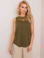 Khaki blouse You don't know me ajok0253. R69