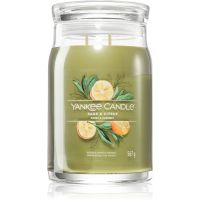 Yankee Candle Sage & Citrus ароматна свещ Signature 567 гр.