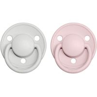 BIBS De Lux Natural Rubber Size 1: 0+ months duda Haze / Blossom 2 kos