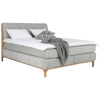 Livetastic BOXSPRINGOVÁ POSTEĽ, 160/200 cm, strieborná