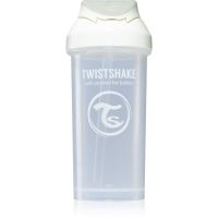 Twistshake Straw Cup White μπουκάλι με καλαμάκι 6m+ 360 μλ